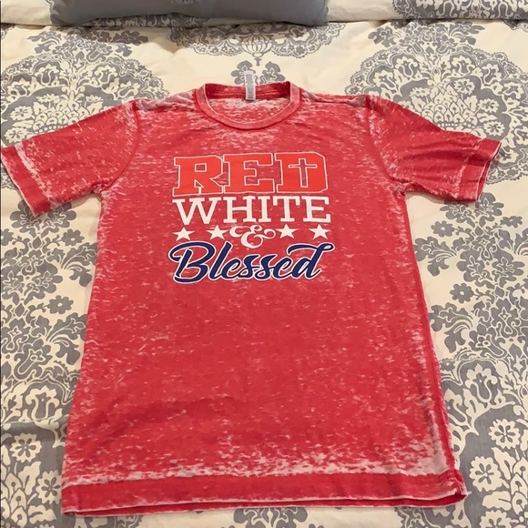 red white and blessed t shirt